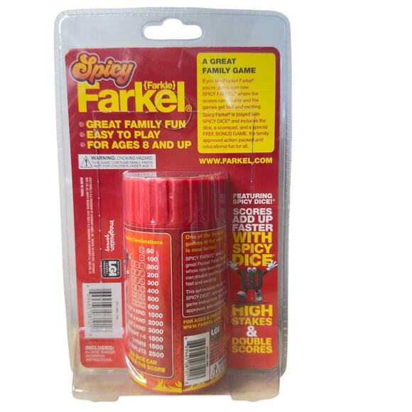 Spicy Farkel, Dice Game, High Stakes, Family Game Night Fun for Kids & Adults - Picture 2 of 5
